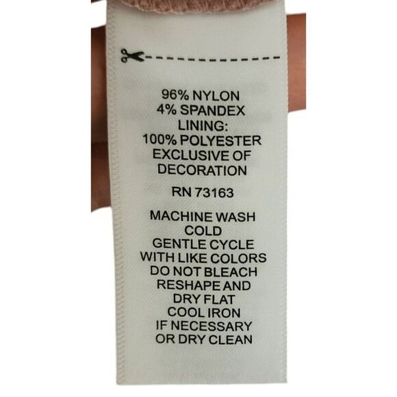 Cable and Gauge Sleeveless Lace High Collar Top Blouse Womens Size XL Pink - Picture 6 of 7